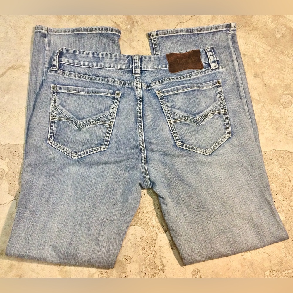 Rock & Roll Double Barrel Mens Denim Jeans 36x36 (Actual 36x34) Relaxed Bootcut